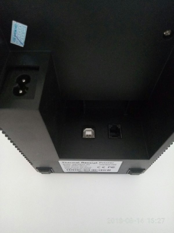 термопринтер Thermal Receipt Printer I58TP04U-BK